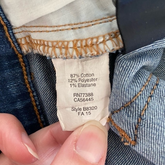 J Crew Womens Mid Rise Stretch Dark Wash Skinny Jeans Size 27/28 - Picture 8 of 10